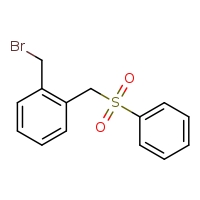 1-[(benzenesulfonyl)methyl]-2-(bromomethyl)benzene
