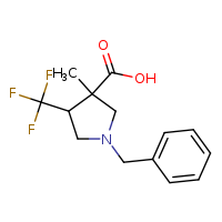 1-benzyl-3-methyl-4-(trifluoromethyl)pyrrolidine-3-carboxylic acid