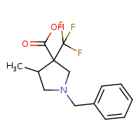 1-benzyl-4-methyl-3-(trifluoromethyl)pyrrolidine-3-carboxylic acid