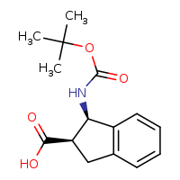 (1R,2R)-1-[(tert-butoxycarbonyl)amino]-2,3-dihydro-1H-indene-2-carboxylic acid