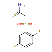 2-(2,5-difluorobenzenesulfonyl)ethanethioamide