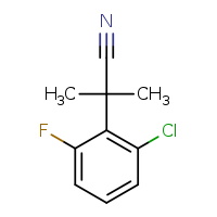 2-(2-chloro-6-fluorophenyl)-2-methylpropanenitrile