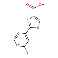 2-(3-fluorophenyl)-1,3-thiazole-4-carboxylic acid