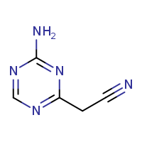 2-(4-amino-1,3,5-triazin-2-yl)acetonitrile