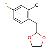 2-[(4-fluoro-2-methylphenyl)methyl]-1,3-dioxolane