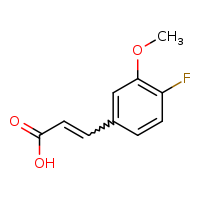 (2E)-3-(4-fluoro-3-methoxyphenyl)prop-2-enoic acid