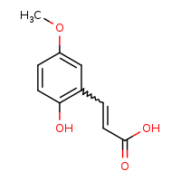 3-(2-hydroxy-5-methoxyphenyl)prop-2-enoic acid
