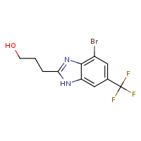 3-[4-bromo-6-(trifluoromethyl)-1H-1,3-benzodiazol-2-yl]propan-1-ol