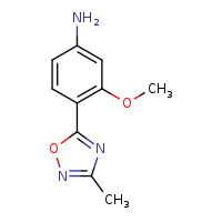 3-methoxy-4-(3-methyl-1,2,4-oxadiazol-5-yl)aniline