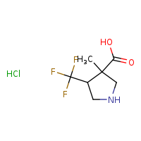 3-methyl-4-(trifluoromethyl)pyrrolidine-3-carboxylic acid hydrochloride