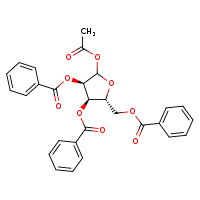 (3R,4R,5R)-2-(acetyloxy)-4-(benzoyloxy)-5-[(benzoyloxy)methyl]oxolan-3-yl benzoate