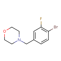 4-[(4-bromo-3-fluorophenyl)methyl]morpholine