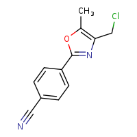 4-[4-(chloromethyl)-5-methyl-1,3-oxazol-2-yl]benzonitrile