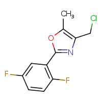 4-(chloromethyl)-2-(2,5-difluorophenyl)-5-methyl-1,3-oxazole