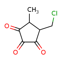 4-(chloromethyl)-5-methylcyclopentane-1,2,3-trione