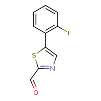 5-(2-fluorophenyl)-1,3-thiazole-2-carbaldehyde