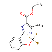 ethyl 5-methyl-2-[2-(trifluoromethoxy)phenyl]-1H-imidazole-4-carboxylate