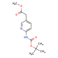 methyl 2-{6-[(tert-butoxycarbonyl)amino]pyridin-3-yl}acetate