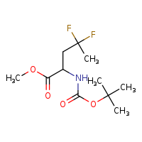 methyl 2-[(tert-butoxycarbonyl)amino]-4,4-difluoropentanoate