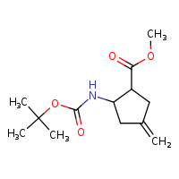 methyl 2-[(tert-butoxycarbonyl)amino]-4-methylidenecyclopentane-1-carboxylate