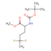 methyl 2-[(tert-butoxycarbonyl)amino]-5,5-difluorohexanoate