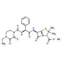 sodium (2S,5R,6R)-6-[(2S)-2-(4-ethyl-2,3-dioxopiperazine-1-carbonylamino)-2-phenylacetamido]-3,3-dimethyl-7-oxo-4-thia-1-azabicyclo[3.2.0]heptane-2-carboxylate
