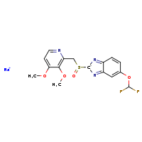 sodium 5-(difluoromethoxy)-2-[(3,4-dimethoxypyridin-2-yl)methanesulfinyl]-2H-1,3-benzodiazol-2-ide