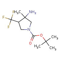 tert-butyl 3-amino-3-methyl-4-(trifluoromethyl)pyrrolidine-1-carboxylate