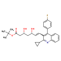 tert-butyl (3R,5S,6E)-7-[2-cyclopropyl-4-(4-fluorophenyl)quinolin-3-yl]-3,5-dihydroxyhept-6-enoate