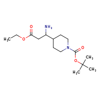 tert-butyl 4-(1-amino-3-ethoxy-3-oxopropyl)piperidine-1-carboxylate