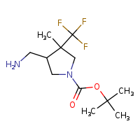 tert-butyl 4-(aminomethyl)-3-methyl-3-(trifluoromethyl)pyrrolidine-1-carboxylate