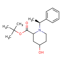 tert-butyl 4-hydroxy-1-[(1S)-1-phenylethyl]piperidine-2-carboxylate