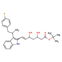 tert-butyl (6E)-7-{3-[1-(4-fluorophenyl)propan-2-yl]-1H-indol-2-yl}-3,5-dihydroxyhept-6-enoate