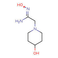 (Z)-N'-hydroxy-2-(4-hydroxypiperidin-1-yl)ethanimidamide