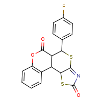 11-(4-fluorophenyl)-8-oxa-12,16-dithia-14-azatetracyclo[8.7.0.0²,?.0¹³,¹?]heptadeca-2(7),3,5,13-tetraene-9,15-dione