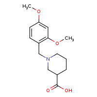 1-[(2,4-dimethoxyphenyl)methyl]piperidine-3-carboxylic acid
