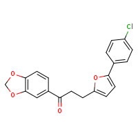 1-(2H-1,3-benzodioxol-5-yl)-3-[5-(4-chlorophenyl)furan-2-yl]propan-1-one