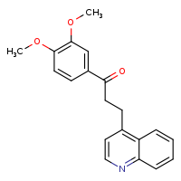 1-(3,4-dimethoxyphenyl)-3-(quinolin-4-yl)propan-1-one