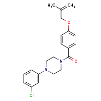 1-(3-chlorophenyl)-4-{4-[(2-methylprop-2-en-1-yl)oxy]benzoyl}piperazine