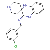 1-(3-chlorophenyl)-N-{1',4'-dihydrospiro[piperidine-4,2'-quinoxalin]-3'-ylidene}methanamine