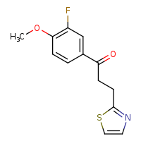 1-(3-fluoro-4-methoxyphenyl)-3-(1,3-thiazol-2-yl)propan-1-one