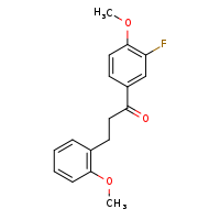 1-(3-fluoro-4-methoxyphenyl)-3-(2-methoxyphenyl)propan-1-one