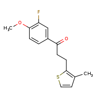 1-(3-fluoro-4-methoxyphenyl)-3-(3-methylthiophen-2-yl)propan-1-one