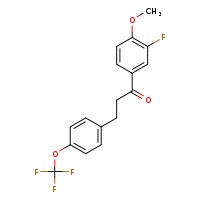 1-(3-fluoro-4-methoxyphenyl)-3-[4-(trifluoromethoxy)phenyl]propan-1-one