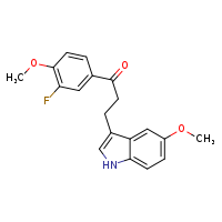 1-(3-fluoro-4-methoxyphenyl)-3-(5-methoxy-1H-indol-3-yl)propan-1-one