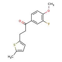 1-(3-fluoro-4-methoxyphenyl)-3-(5-methylthiophen-2-yl)propan-1-one