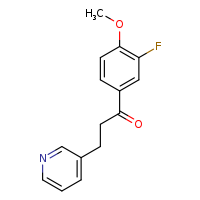 1-(3-fluoro-4-methoxyphenyl)-3-(pyridin-3-yl)propan-1-one