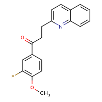 1-(3-fluoro-4-methoxyphenyl)-3-(quinolin-2-yl)propan-1-one