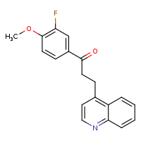 1-(3-fluoro-4-methoxyphenyl)-3-(quinolin-4-yl)propan-1-one