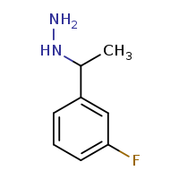 [1-(3-fluorophenyl)ethyl]hydrazine